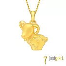 【Just Gold 鎮金店】十二生肖淘喜系列黃金吊墜─羊(不含鍊)