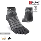 injinji Outdoor戶外避震羊毛五趾短襪NX M 石板灰