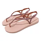 Havaianas 涼拖鞋 Luna Premium II 女鞋 粉紅色 玫瑰金 夾腳拖 休閒 亮粉 踝帶 哈瓦士 41470095977W