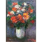 【玲廊滿藝】陳雅惠─瓶花25.5x17.5cm