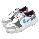Nike Wmns Air Jordan 1 Elevate Low SE 女鞋 灰 藍 厚底 拼接 AJ1 FB1867─141