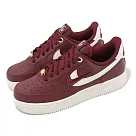 Nike Wmns Air Force 1 07 PRM 女鞋 酒紅 白 AF1 雙勾 金扣 DZ5616─600