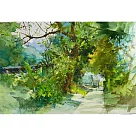 【玲廊滿藝】張宏彬─山間小徑26x38cm