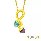 【Just Gold 鎮金店】相聚系列 純金吊墜─珍惜(扭結款)(不含鍊)