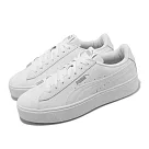 Puma 休閒鞋 Vikky Stacked L 女鞋 皮革 白 全白 厚底 增高 低筒 小白鞋 36914302