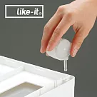 【like─it】日本製可堆疊抽屜式收納箱專用透明滾輪(MOS純白系列)