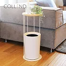 【日本COLLEND】HAK 實木鋼製圓形置物邊桌/盆栽架─DIY