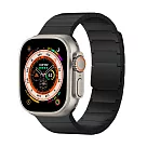 JTLEGEND Apple Watch series(42/44/45/49mm) ─Lux 不鏽鋼磁吸錶帶 黑