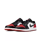 Air Jordan 1 Low Bred Toe 黑白紅 芝加哥公牛 黑紅腳趾 553558─161 US10.5 黑紅白