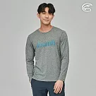 ADISI 男圓領涼感智能纖維速乾長袖圖T AL2311045 (S─2XL)|吸濕排汗 快乾 單向導濕 彈性 排汗衣 S 雙色炭灰