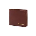 【Crocodile】鱷魚皮件 真皮皮夾 男生錢包 9卡拉鍊 Naturale 5系列─0103─11002─新品上市 咖啡色