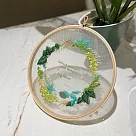 【DIY School】俄羅斯刺繡材料包─ 透明草香花圈