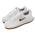 Nike 休閒鞋 Air Force 1 Low Retro 男鞋 白 棕 皮革 小勾 AF1 經典 FN5924─103
