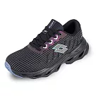 【LOTTO 義大利】女 AIRFLOW5plus 風動跑鞋─ 23.5cm 炫彩黑
