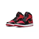 Air Jordan 1 Mid Banned 黑紅 554724─074 US8 黑紅