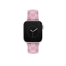 【Steve Madden】Apple watch 品牌格紋蘋果錶帶 42/44/45/49 mm 俏麗粉