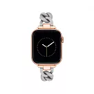 【NINE WEST】Apple watch 質感鍊條蘋果錶帶 42/44/45/49mm 莫蘭迪灰