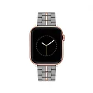 【NINE WEST】Apple watch 時尚拼接蘋果錶帶 42/44/45/49mm 質感灰