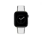 【NINE WEST】Apple watch 人造皮革蘋果錶帶 42/44/45/49mm 精緻白