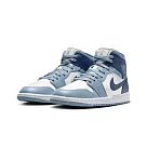 W Air Jordan 1 Mid Diffused Blue 灰藍 BQ6472─140 US7.5 灰藍