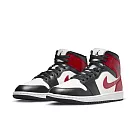NIKE WMNS AIR JORDAN 1 MID 女籃球鞋─白黑紅─BQ6472160 US8 白色
