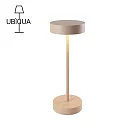【義大利UBIQUA】Standy 極簡工業風USB充電式檯燈(大款)─ 杏色