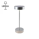 【義大利UBIQUA】Standy 輕奢工業風USB充電式檯燈(大款)─星河銀