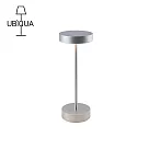 【義大利UBIQUA】Standy 輕奢工業風USB充電式檯燈(小款)─星河銀