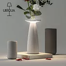 【義大利UBIQUA】Flora 花藝 浪漫主義USB充電式檯燈─ 純白