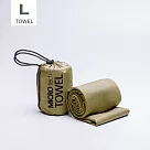 ROLLS|3.7倍超吸水 極速快乾毛巾─L號 山野棕