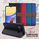 GENTEN for Samsung Galaxy A15 5G 自在文青風支架皮套 桃色