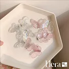【Hera赫拉】.韓國人魚姬蝴蝶髮夾5入組 H111041207 透粉