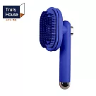 【Truly House】寵物SPA浮毛梳 一鍵除毛/寵物梳/梳毛器/狗狗梳/貓梳(三色任選) 藍色