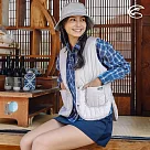 ADISI 女SMAWARM海洋溫控超撥水無領背心AV2321027 (M─XL)|輕抗風 超輕量 防潑水 海洋紗 保暖棉 蚵殼棉 保暖背心 M 浮石