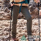【ATUNAS 歐都納】女款CORDURA耐磨長褲A1PAEE02W/舒適/彈性/防潑水 L 深橄綠