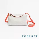 ZODENCE MUISA德國帆布微笑斜背小包 熱情橘