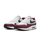 NIKE AIR MAX 1 男休閒鞋─白紅─FD9082106 US8 白色