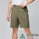 【ATUNAS 歐都納】男款彈性五分褲A1PA2410M/休閒/防曬/透氣 M 橄綠
