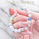 【Crystal Power 克里斯能量水晶】彩虹摩根石能量水晶手鍊 S