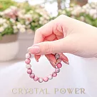 【Crystal Power 克里斯能量水晶】薔薇輝石能量水晶手鍊 S