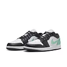 NIKE AIR JORDAN 1 LOW 男籃球鞋─黑綠─553558131 US10.5 黑色