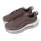Nike 休閒鞋 Wmns Air Max 97 Futura 女鞋 棕 麂皮 緩衝 厚底 氣墊 FB4496─200 23cm BROWN/GREY