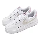 Nike 休閒鞋 Wmns Air Force 1 07 女鞋 白 米白 粉紅 AF1 小勾 HF9992─100