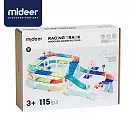 《MiDeer》── 多彩透光磁力片─交通軌道組(115PCS) ☆