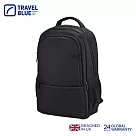 【Travel Blue 藍旅】菁英款 簡約後背包─黑 筆電包/防水電腦包/雙肩包/大容量背包 TB3060 黑色