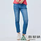 【ATUNAS 歐都納】女款COOLMAX涼感彈性牛仔長褲A1PA2308W─ L 藍