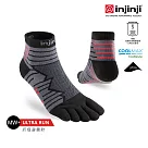 injinji Ultra Run終極系列五趾短襪 S 碳黑