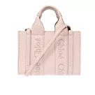 Chloe Woody tote bag 新款皮革兩用托特包(迷你) 粉色