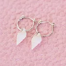 Pura Vida ELLE HOOP EARRINGS 白色貝殼圈型耳環 無 白色貝殼