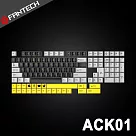 FANTECH PBT撞色十字軸可替換鍵帽套組(ACK01) ─ 灰黃款